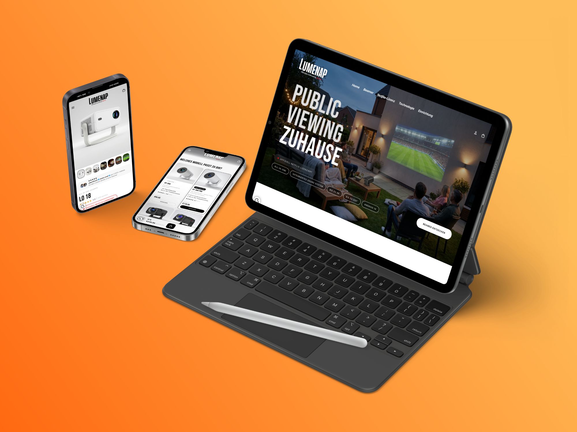 Lumenap – Website-Vorschau